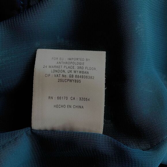 Anthropologie Floreat Dress, 0. Navy and Gold. Lovely - Picture 11 of 13